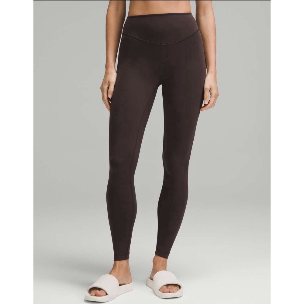 Lululemon Wunder Under SmoothCover High Rise Tight 25 Espresso Brown 6 Perfect